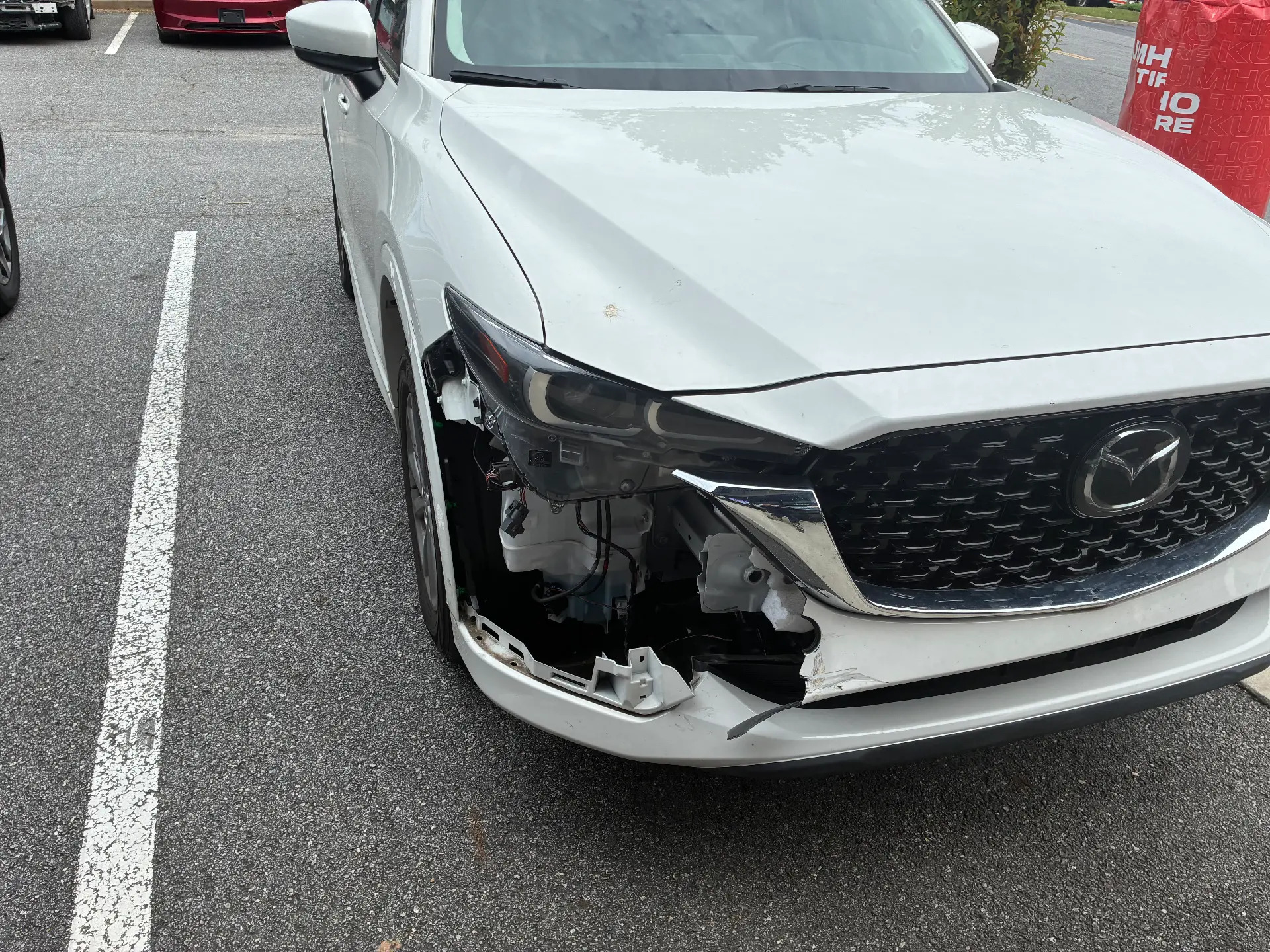 Mazda CX-5 Front End Collision Repair before repair at Roland Auto Collision Repair in Duluth, GA